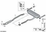 18308686002 - : Exhaust Pipe Tip, High-Gloss Chrome for BMW Image