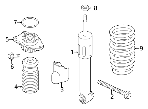 Struts & Components for 2011 BMW 535i GT #1
