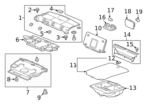Interior Trim - Rear Body for 2015 Acura RLX #1