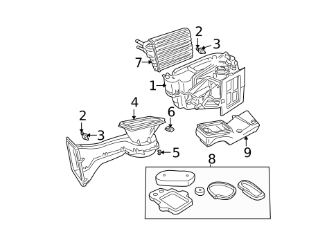 Heater Components for 2001 Chrysler PT Cruiser #0