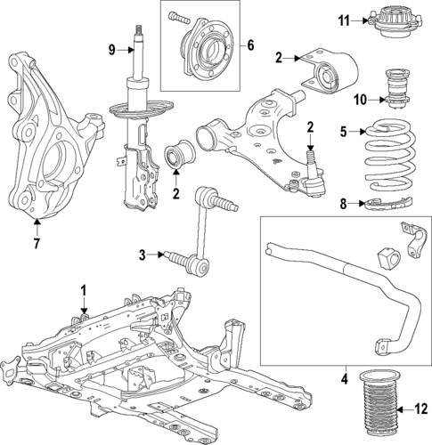 Front Suspension for 2024 Chevrolet Equinox EV #0