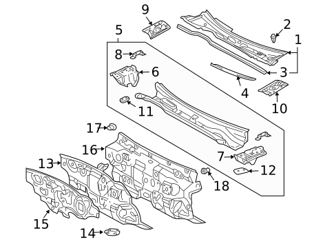 Cowl for 2006 Toyota Solara #0