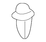 90467A0016C0 - Body: Cowl Grille Clip for Scion: iM, iQ, tC, xB | Toyota: Avalon, C-HR, Corolla, Corolla iM, FJ Cruiser, Land Cruiser, Matrix, Mirai, MR2 Spyder, Prius, Prius Plug-In, Prius V, RAV4, Sequoia, Solara, Tacoma, Tundra Image