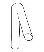 45161TA680 - Cooling System: Overflow Hose for Subaru: Forester, Impreza Image