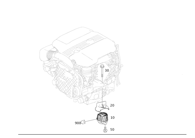 295451026 - Engine Suspension: Coupling Housing for Mercedes-Benz Image