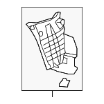 BHN950340C - Body: Splash Shield for Mazda: 3 Image