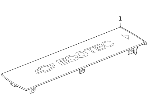 Engine Appearance Cover for 2016 Chevrolet Cruze Limited #0