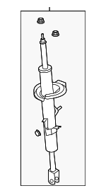 E6C10CF40PNW - Suspension: Value Advantageâ„¢ ABSORBER KIT SHOCK FRONT RH for Nissan: 350Z Image