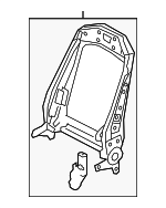 4K0881515C - Body: Seat Back Assembly for Audi Image