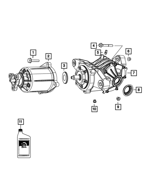 Rear Axle Assembly for 2011 Dodge Journey #0