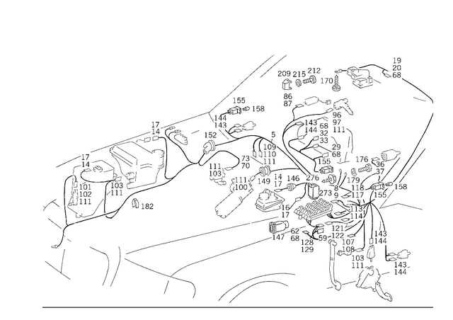 1244402606 - Electrical Equipment and Instruments: Main Wiring Harness for Mercedes-Benz Image image