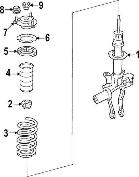 Struts & Components for 2025 Mercedes-Benz SL55 AMG #1