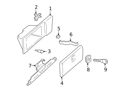 Glove Box for 1997 Pontiac Trans Sport #0
