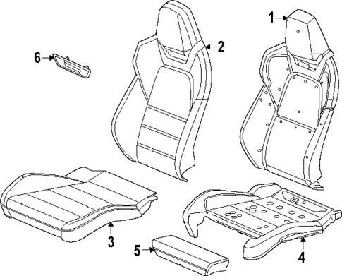 Passenger Seat Components for 2025 Porsche Macan #1