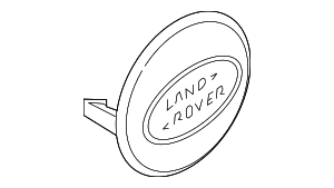 LR094547 - Wheels: Wheel Center Caps - Black Finish, 20" Wheels for Land Rover: Defender 110, Defender 130, Defender 90, Discovery, Range Rover, Range Rover Evoque, Range Rover Sport, Range Rover Velar Image