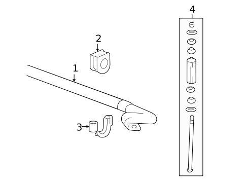 Stabilizer Bar & Components for 2010 GMC Sierra 2500 HD #1