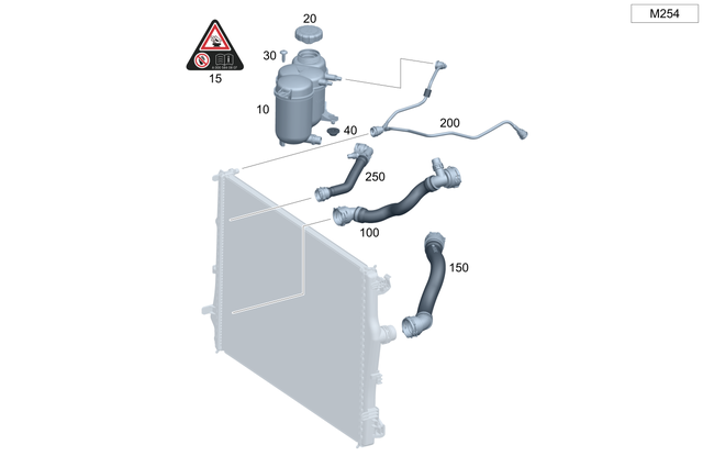 2065010300 - : Coolant Hose for Mercedes-Benz Image