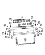 6RN821CLAA - : Tailgate Handle for Mopar Image