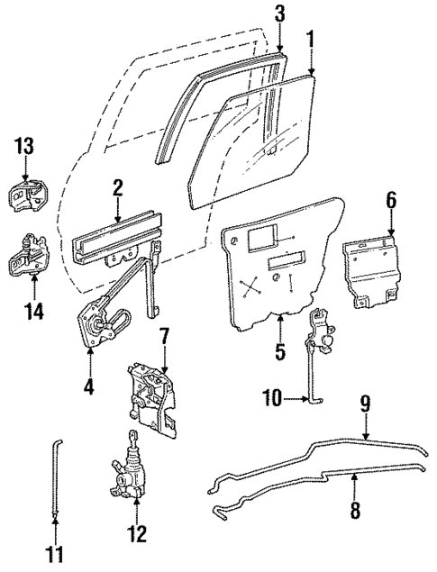 Rear Door for 1986 Pontiac Grand Am #0