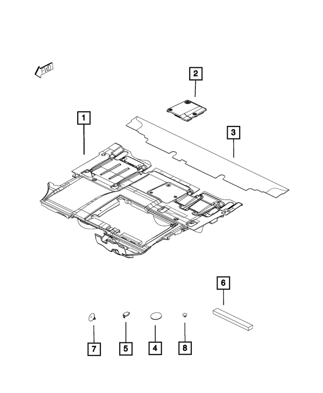 68134670AA - Interior Trim: Body Plug for Mopar Image
