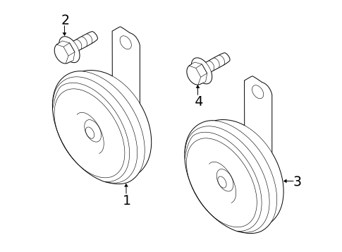 Horn for 2024 Subaru Ascent #0