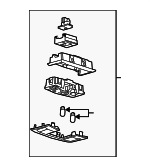 9S4Z54519A70AA - Body: Overhead Console for Ford: Focus Image