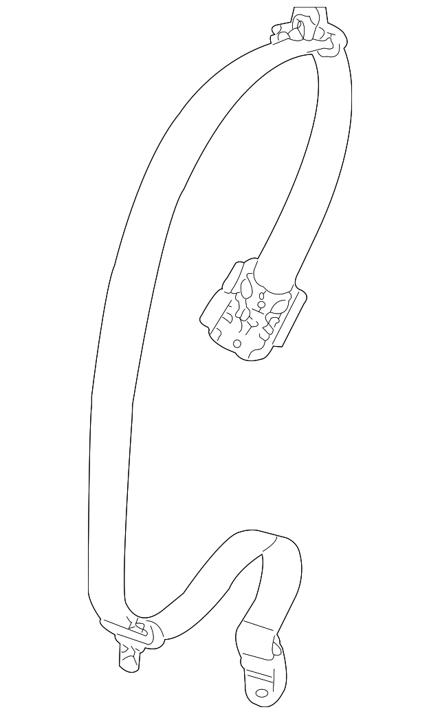 Belt & Retractor - Porsche (997-803-036-09-N13)