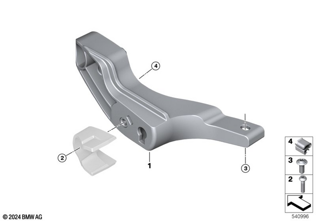46625B3ED66 - Lights: Bracket, Right Direction Indicator Light - Usa for BMW-Motorrad Image image