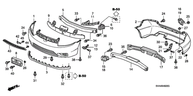 Bumpers (-'08) for 2007 Honda Civic #0