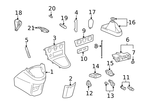 Controls for 2007 Pontiac Vibe #0