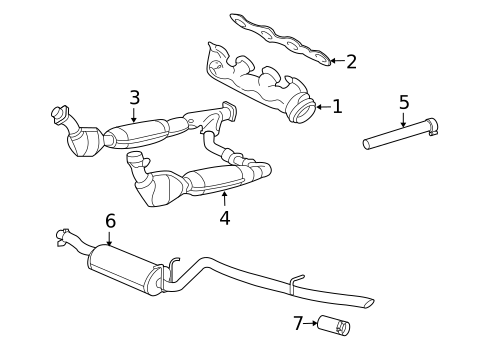 Exhaust Components for 2007 Lincoln Mark LT #0
