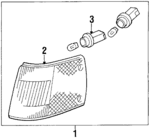 34300SH2A04 - : Side Marker Lamp for Honda Image