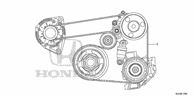 Alternator Belt (1.5L) for 2018 Honda CR-V #0