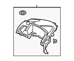 77102TX4A02ZA - Body: Upper Pad for Acura: RDX Image