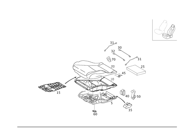 203870391064 - Driver Seat: Switch for Mercedes-Benz Image image