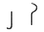 2D0955962A - Body: Lift-gate Washer Hose for Audi Image