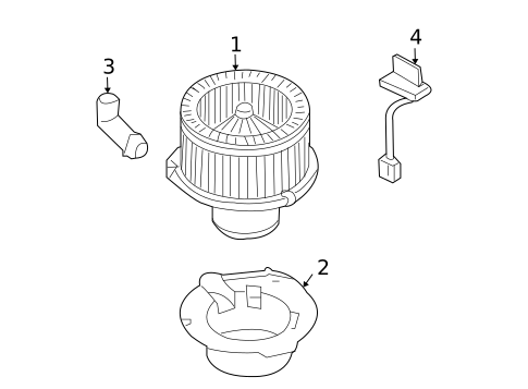 Blower Motor & Fan for 2006 Chevrolet Trailblazer EXT #0