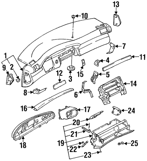 Instrument Panel for 1998 Audi A6 #0