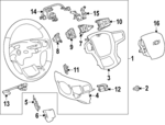 86510195 - Steering: Steering Wheel for GMC: Sierra 2500 HD Image
