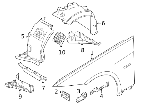Fender & Components for 2011 BMW 328i xDrive #1