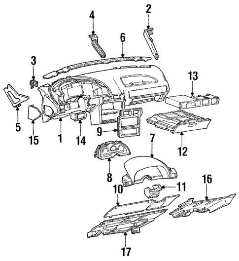Instrument Panel for 1995 Chevrolet Beretta #0