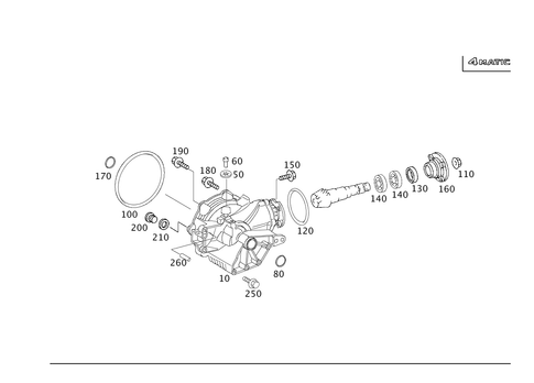 4MATIC&reg; Front Axle Drive for 2005 Mercedes-Benz C240 #0