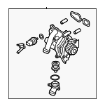 6H121026ED - Cooling System: Water Pump Assembly for Volkswagen: Beetle, CC, Eos, GTI, Jetta, Passat, Tiguan, Tiguan Limited Image