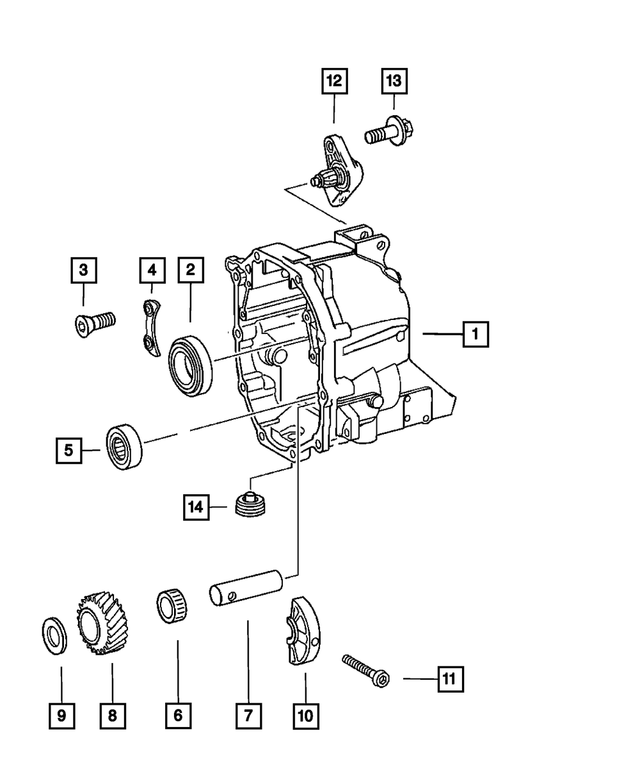 5159137AA - NSG370; 6-Speed; Manual Transmission: Transmission Housing for Mopar Image