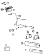 68462119AO - Front Suspension: Air Suspension Compressor Assembly for Jeep: Grand Cherokee L Image