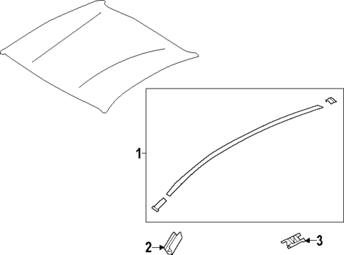 Exterior Trim - Roof for 2024 Subaru BRZ #0