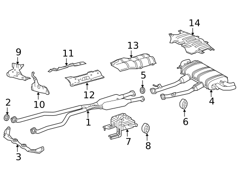 Exhaust Manifold for 2025 Lexus LC500h #1