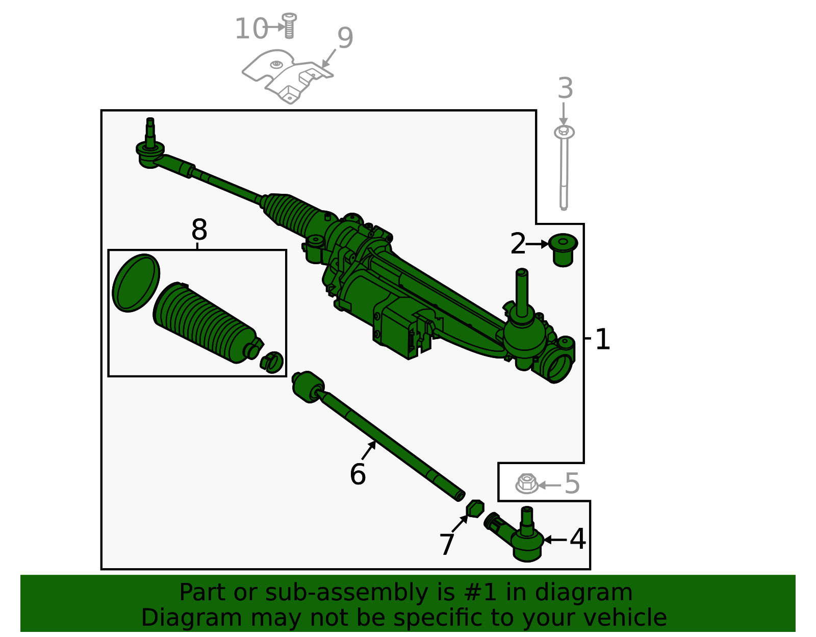 STE-958 - Motorcraft™ Rack And Pinion Assembly - 2020-2026 Ford