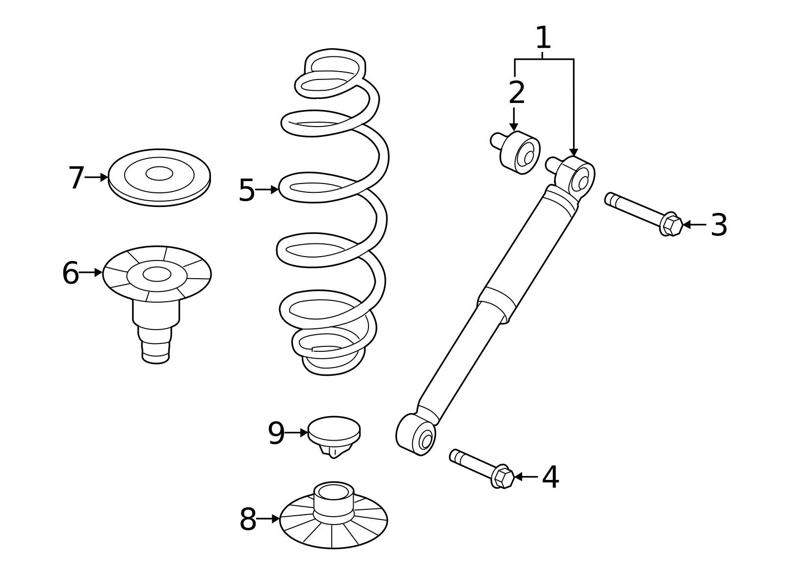 2016-2023 Mercedes-Benz Metris Shock Absorber 447-326-50-00 | MB Parts ...