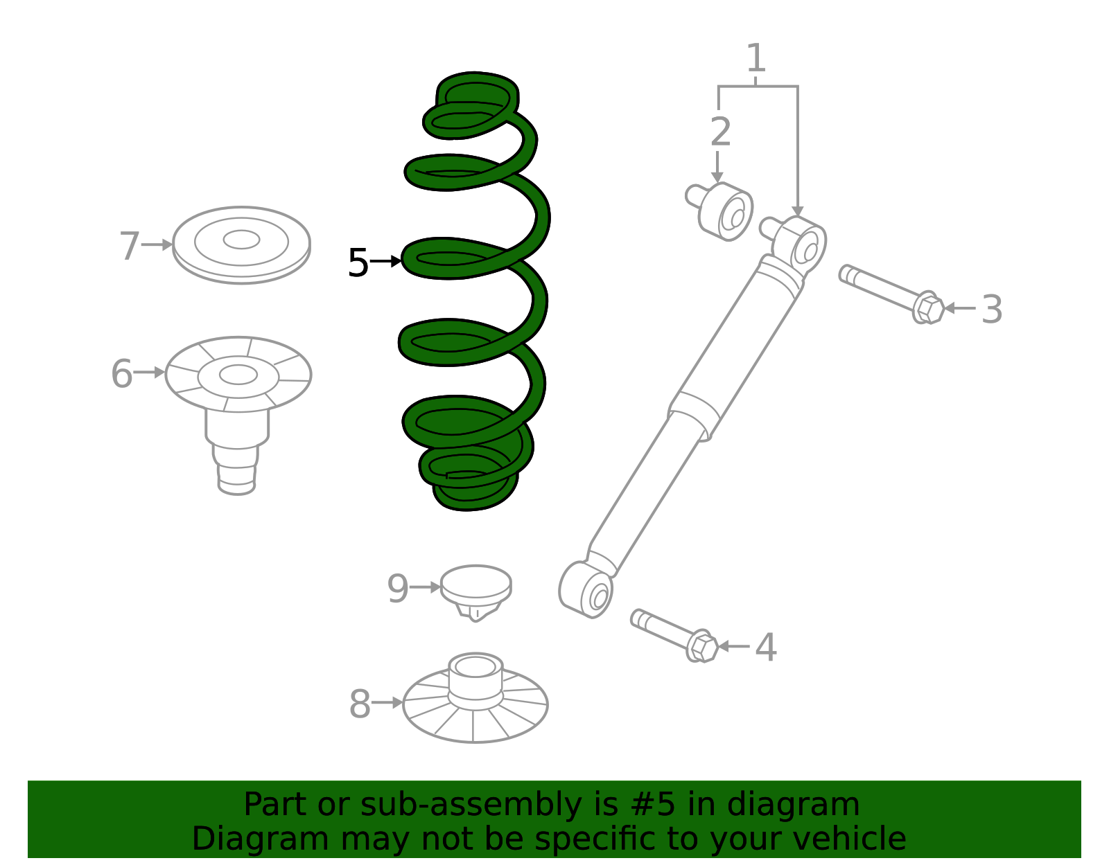 Genuine OEM Coil Spring | 447-324-02-04 | Fits Select 2016-2023 ...